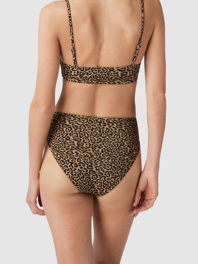 Jake*s Casual Bikinibroekje met all-over motief Lichtbruin - 4