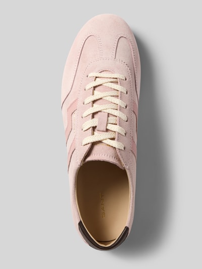 Productfoto, Sneaker aus Leder Modell 'Sperly' van Gant in zachtroze, afgeronde punt, vetersluiting, labeldetail, echt leer, hakhoogte maat 40: 1 cm, schachthoogte: 7 cm, schachtbreedte: 9 cm