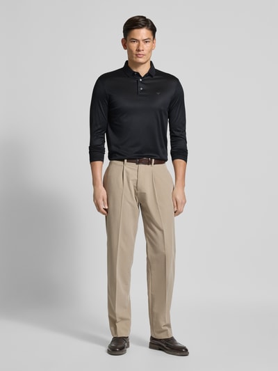 Emporio Armani Slim Fit Poloshirt mit Knopfleiste Marine 1