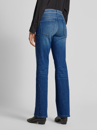 Cambio Flared Jeans mit Ziersteinbesatz Modell 'PARIS' Blau 5