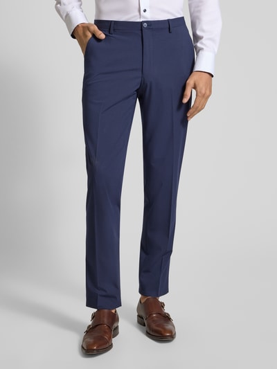 MCNEAL Slim Fit Anzughose mit Bügelfalten Marine 4