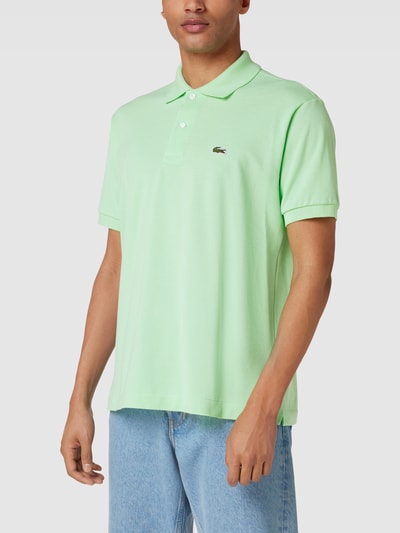 Lacoste Poloshirt mit Label-Stitching Hellgruen 4