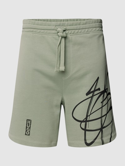 HUGO Sweatshorts mit Label-Print Modell 'Dabsaroka' Mint 2