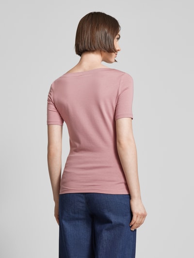 Vero Moda T-shirt met boothals, model 'PANDA' Roze - 5