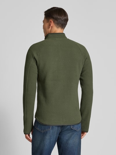 PEAK PERFORMANCE Regular Fit Fleecejacke mit Logo-Stitching Modell 'Pile' Oliv 5