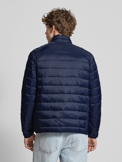 Jack & Jones Kurtka pikowana z zapięciem na zamek błyskawiczny model ‘BRADLEY’ Granatowy 5