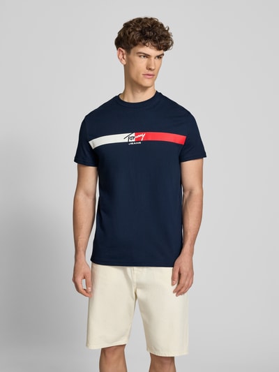 Tommy Jeans Regular Fit T-Shirt aus reiner Baumwolle  Marine 4