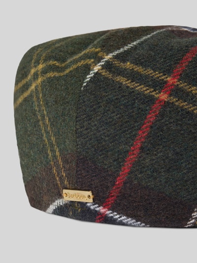 Barbour Platte pet met wol, model 'HEIDI' Olijfgroen - 2