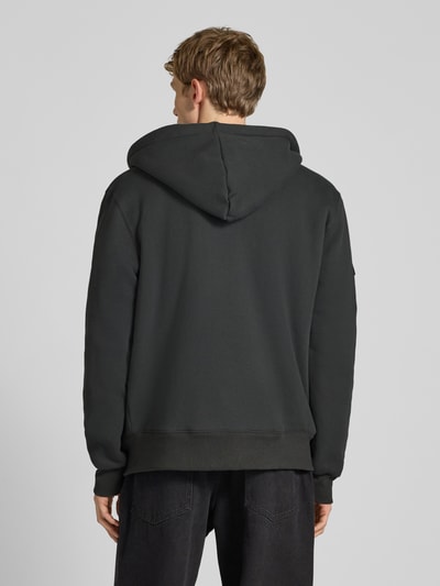 Superdry Bluza rozpinana z kapturem i kieszenią kangurką Czarny 5