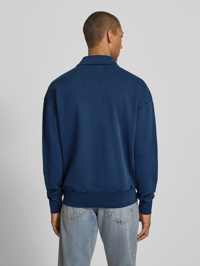 ARMEDANGELS Relaxed Fit Troyer aus reiner Bio-Baumwolle Modell 'ICONIC Å GMT' Marine 5