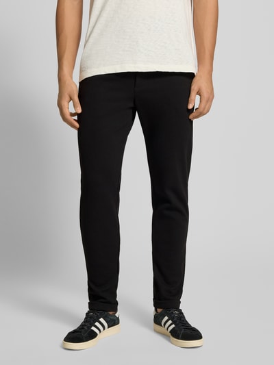 Only & Sons Regular fit stoffen broek met tunnelkoord, model 'NEWKODYL LIFE LINUS' Zwart - 4