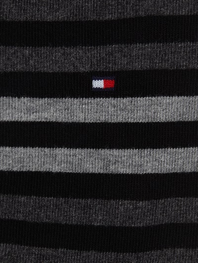 Tommy Hilfiger Sokken met labeldetail in een set van 2 paar, model 'DUO STRIPE SOCK' Zwart - 3