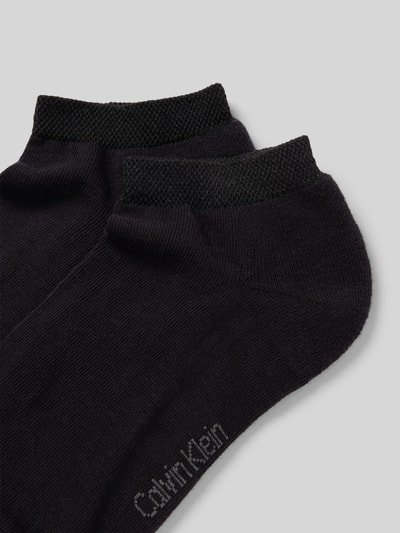 Calvin Klein Jeans Sneakersocken mit Label-Print im 2er-Pack Black 2