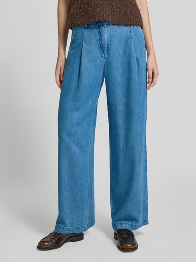 Lanius Wide leg jeans van lyocell met steekzakken Jeansblauw - 4