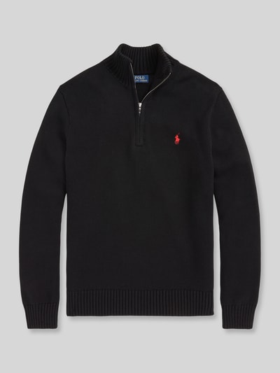 Polo Ralph Lauren Regular Fit Troyer aus reiner Baumwolle Black 2