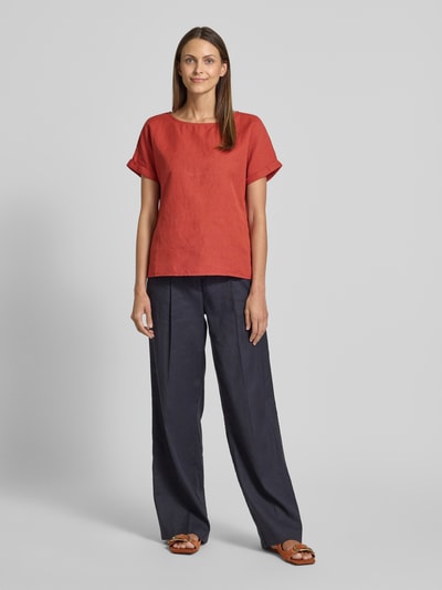 Christian Berg Woman Blouseshirt met ronde hals Donkerrood - 1