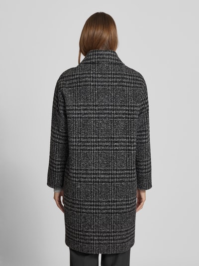 ICONS Cinzia Rocca Mantel mit Woll-Anteil und Reverskragen Black 5