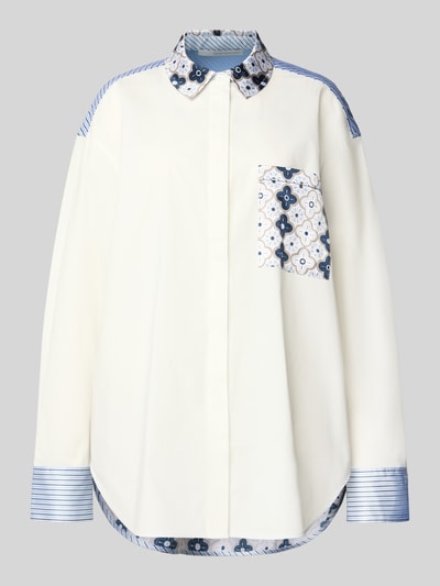 Herzensangelegenheit Overhemdblouse met borstzak Wit - 2
