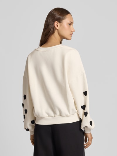 Only Regular fit sweatshirt van katoenmix, model 'MACY' Offwhite - 5