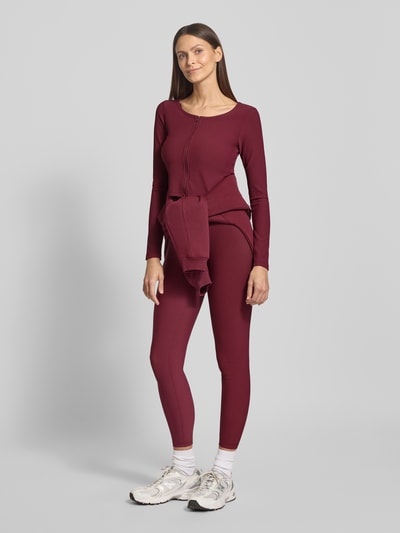 AIMN Slim Fit Jacke mit Zweiwege-Reißverschluss Modell 'Performance' Dunkelrot 1