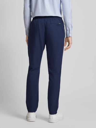 Scotch & Soda Straight Fit Hose in unifarbenem Design Modell 'WARREN' Dunkelblau 5