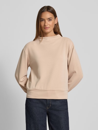 OPUS Sweatshirt mit Stehkragen Modell 'Gablina' Beige 4