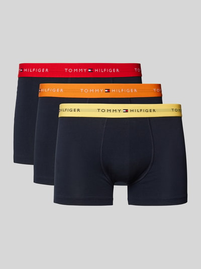 Tommy Hilfiger Obcisłe bokserki z elastycznym pasem z logo w zestawie 3 szt. Czarny 1