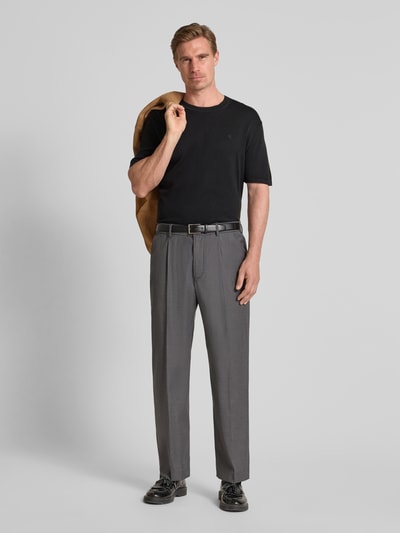 CK Calvin Klein T-Shirt mit Logo-Stitching Modell 'SUPIMA' Black 1