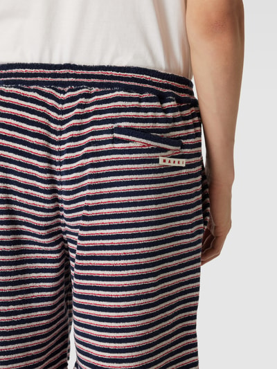 Marni Shorts aus Frottee Blau 3