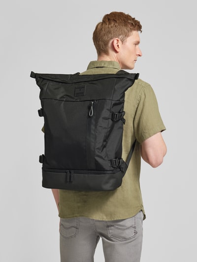 Strellson Plecak z fakturowanym wzorem model ‘sebastian’ Czarny 1