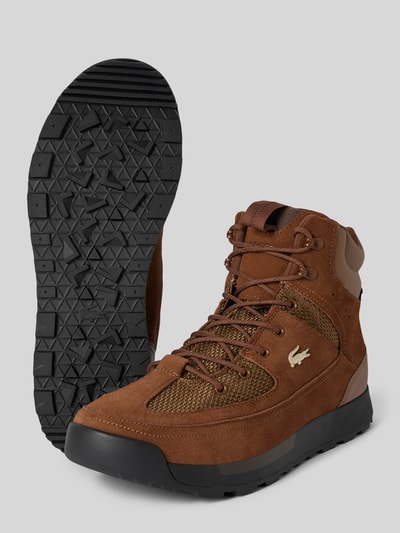 Lacoste Leren boots met logo-applicaties, model 'URBAN BREAKER' Middenbruin - 4