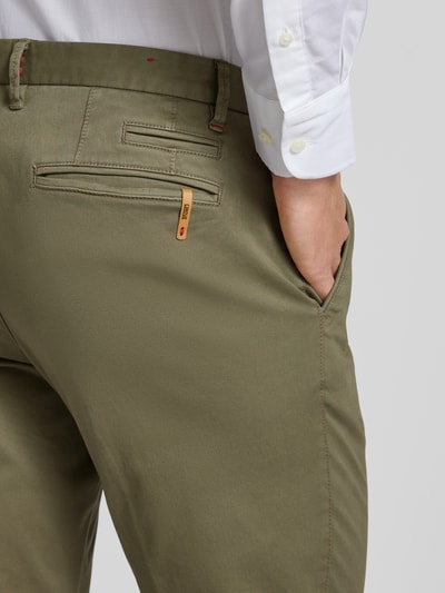 Cinque Grey Broek met haakjes- en ritssluiting, model 'WOOD' Olijfgroen - 3