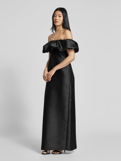 Vera Wang Bride Abendkleid mit Gehschlitz Modell 'ALSSACE' Black 1