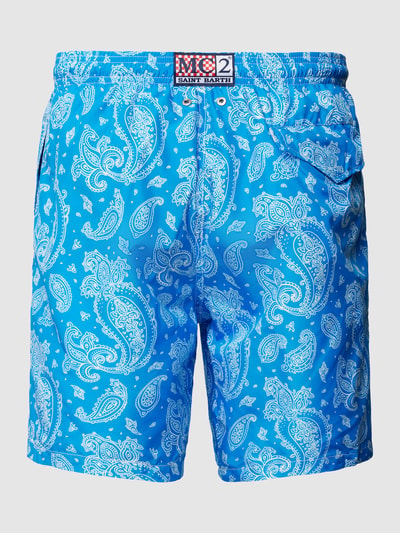 MC2 Saint Barth Badehose mit Allover-Print Modell 'LIGHTING' Blau 3