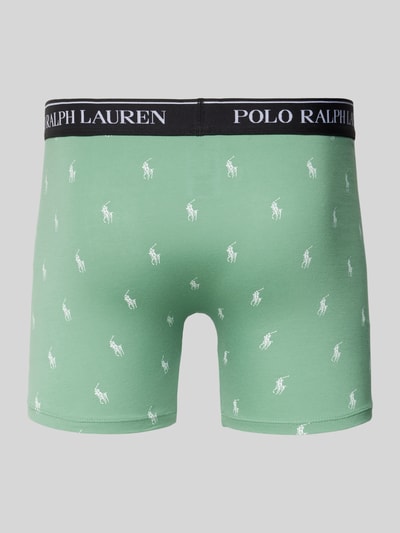 Polo Ralph Lauren Underwear Trunks mit elastischem Label-Bund im 3er-Pack Lind 3