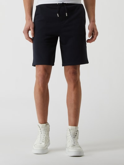 Karl Lagerfeld Sweatshorts met logo  Donkerblauw - 4