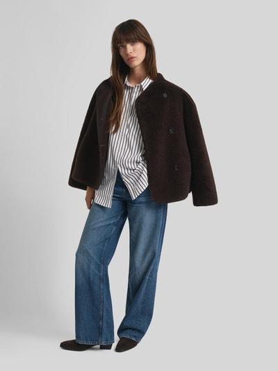 GANT Relaxed Fit Hemdbluse aus reiner Baumwolle  Dunkelbraun 1