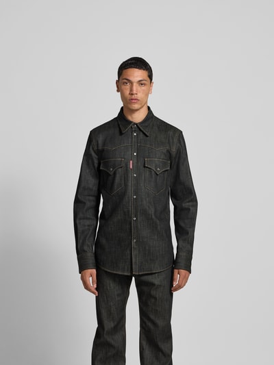 Dsquared2 Freizeithemd mit Knopfleiste Black 4