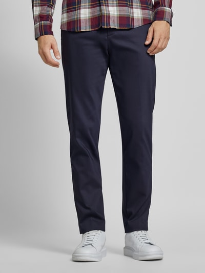 AlphaTauri Chino met Franse steekzakken, model 'PADEN' Marineblauw - 4