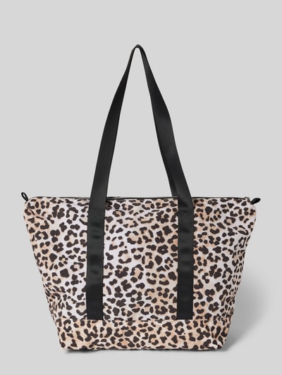 WOUF Tote Bag mit Animal-Print Modell 'Kim' Sand 4