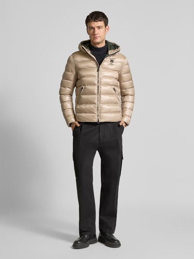 Blauer Usa Kurtka pikowana z zamkiem błyskawicznym dwustronnym model ‘ADAMS’ Piaskowy 1