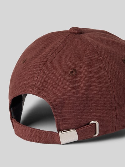 Drykorn Basecap mit Statement-Stitching Modell 'Jesper' Bordeaux 3