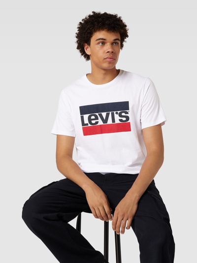 Levi's® T-Shirt mit Label-Print Weiss 3