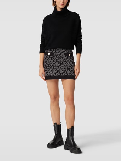 MICHAEL Michael Kors Rock mit Allover-Muster Modell 'DOT' Schwarz 1