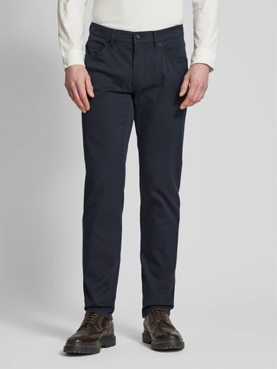 Brax Regular fit broek in 5-pocketmodel, model 'CADIZ' Marineblauw - 4