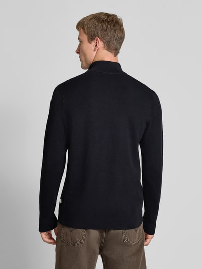 Only & Sons Regular Fit Strickpullover aus Baumwoll-Mix Modell 'PHIL' Dunkelblau 5