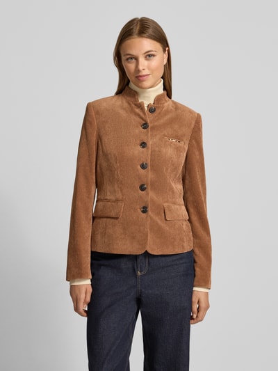 WHITE LABEL Żakiet z fakturowanym wzorem Koniakowy 4