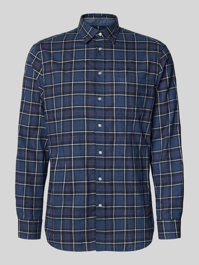 Christian Berg Men Regular fit vrijetijdsoverhemd met kentkraag Jeansblauw gemêleerd - 2