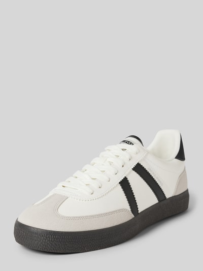 Jack & Jones Sneaker in Two-Tone-Machart Modell 'MAMBO' Weiss 1