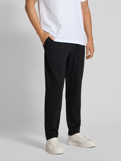 CK Calvin Klein Slim Tapered Fit Stoffhose mit Bundfalten Black 4